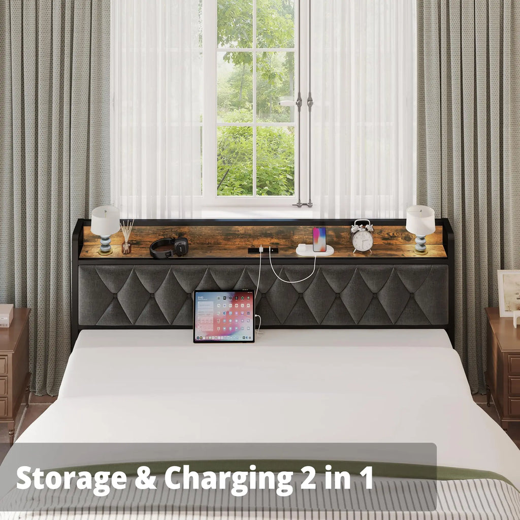 Head Board and Frame Twin/TwinXL/Full/Queen/King/CaliforniaKing Bed Frames,