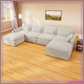 U-Shaped Sectional Sofa, with Ottoman