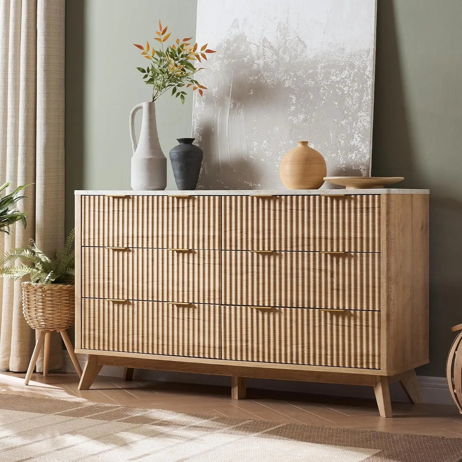 Fluted  Dresser