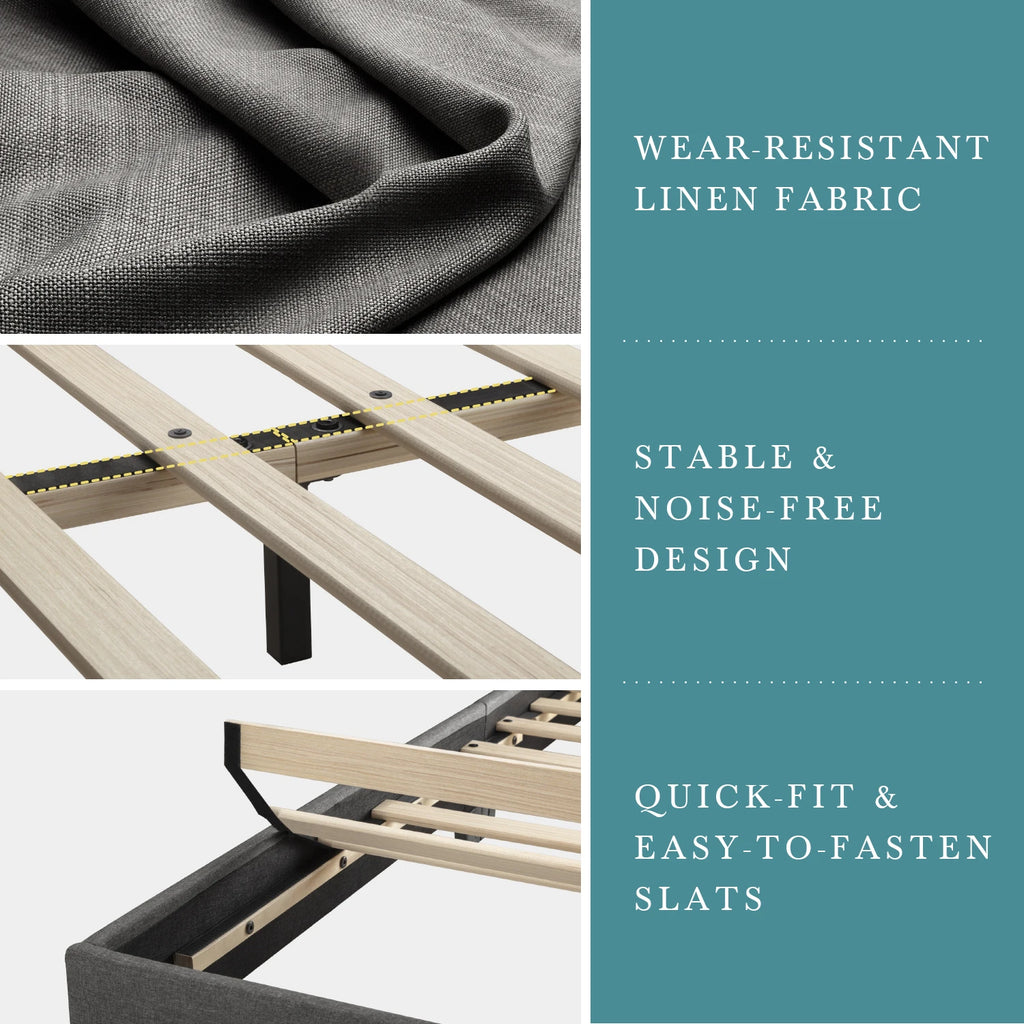 Full/Queen/King Upholstered Bed Frame