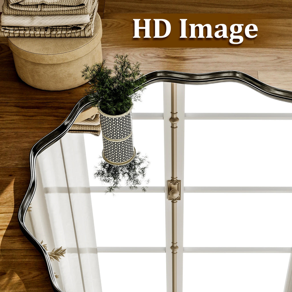 Wavy Round Mirror