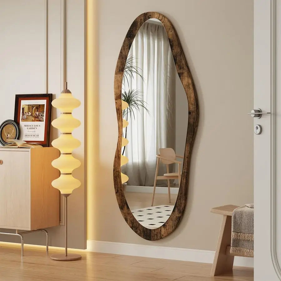 Mirror with Wood Frame