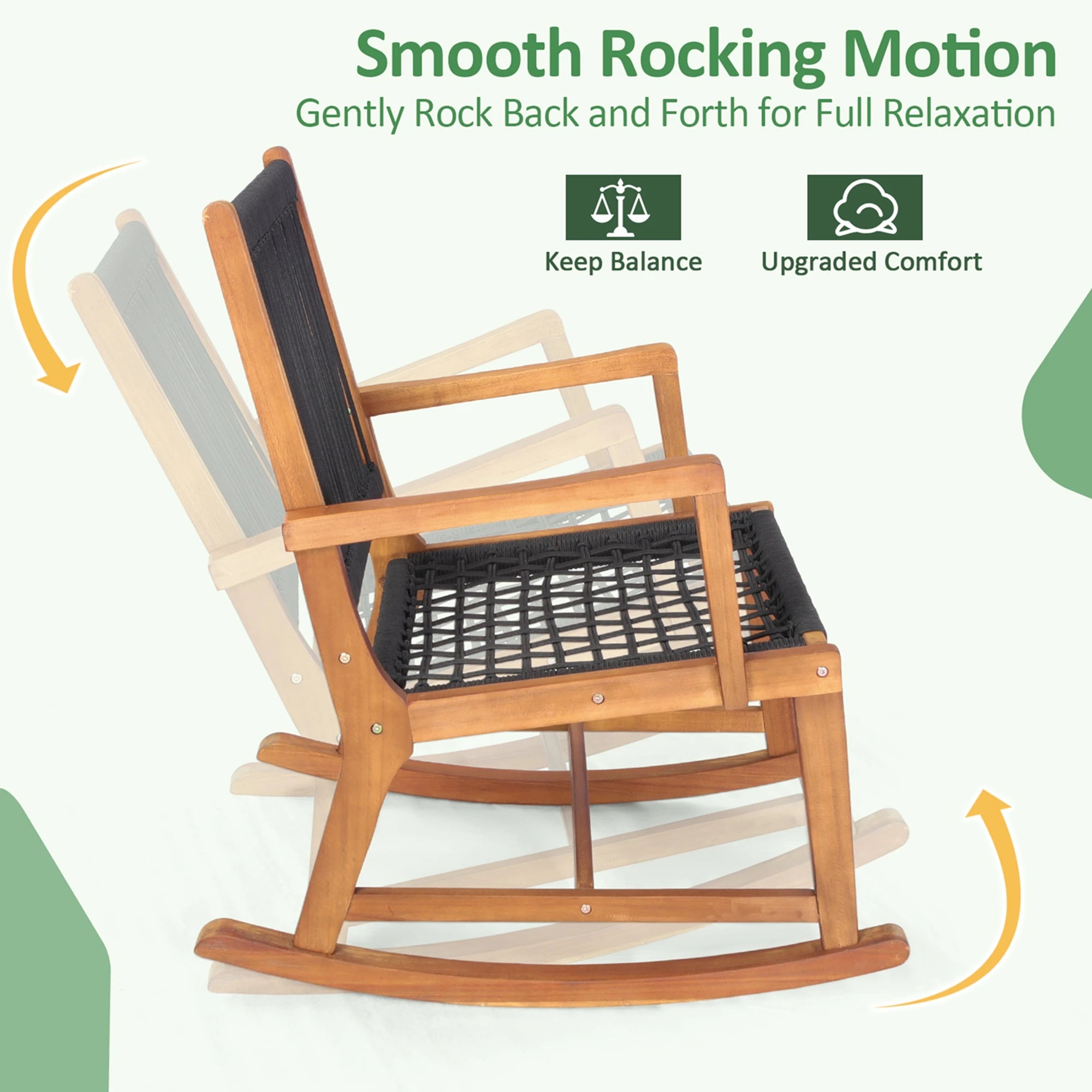 Bistro Table & Rocking Chair Set