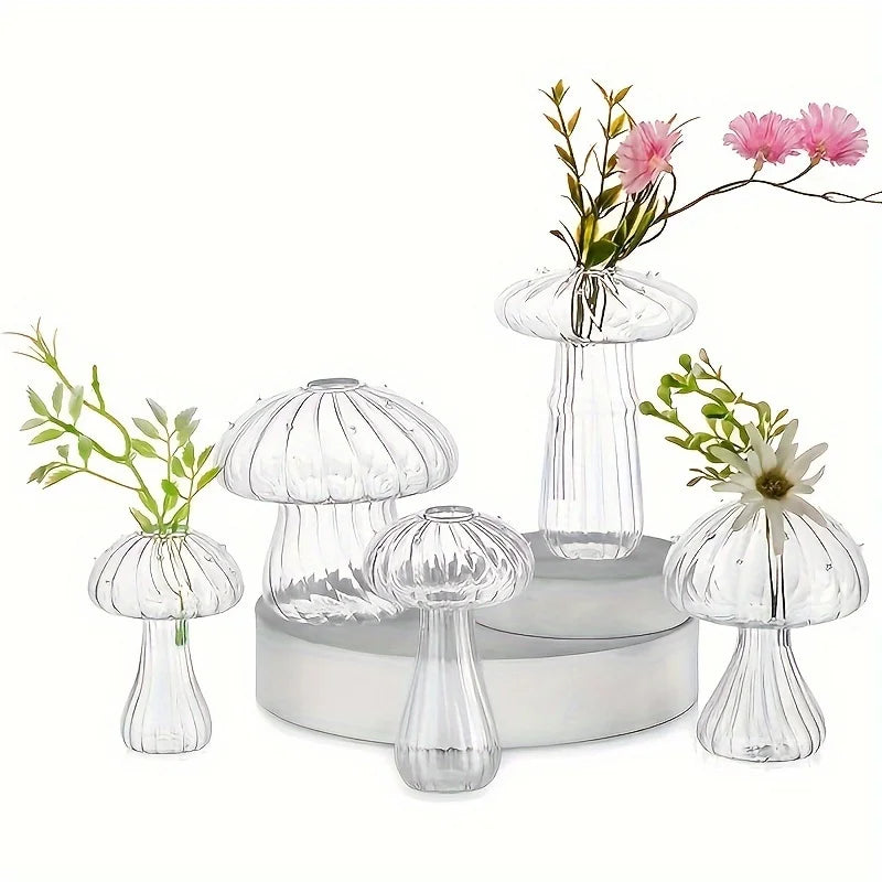 Mushroom Glass Vases