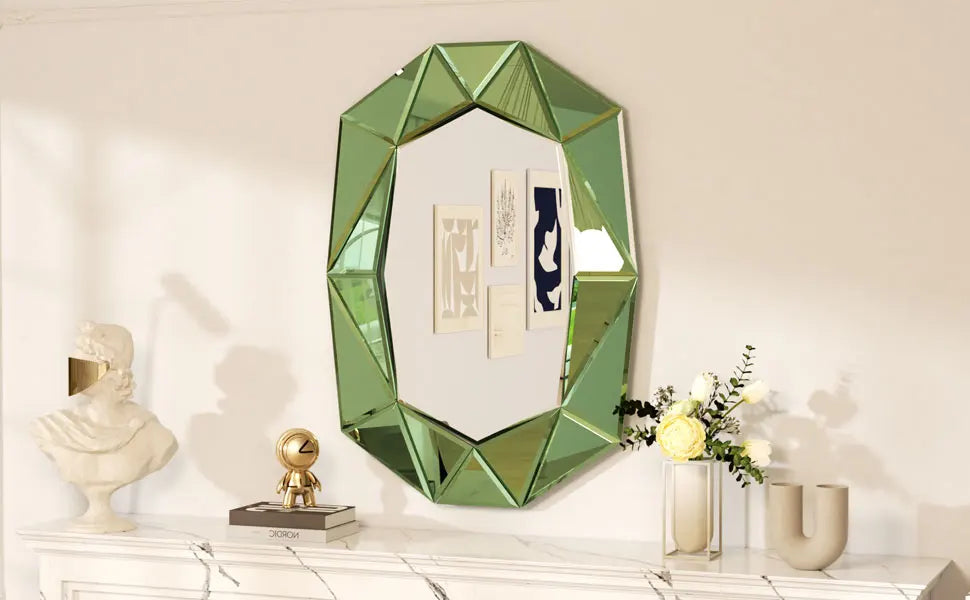 Irregular Glass Wall Mirror