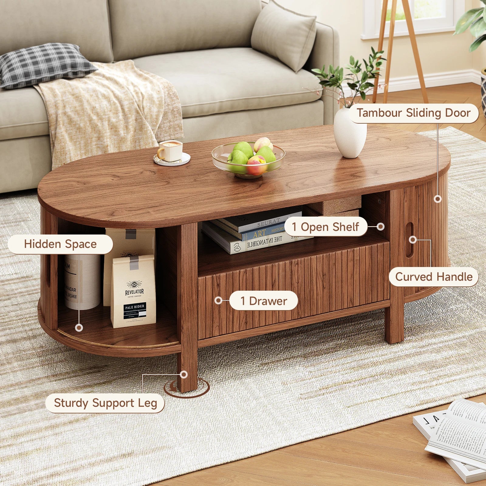 Oval Coffee Table
