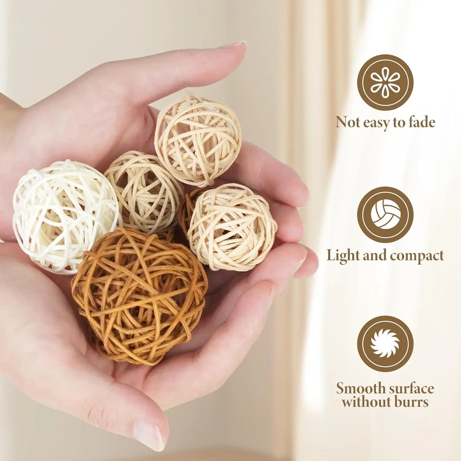 Natural Woven Rattan Balls